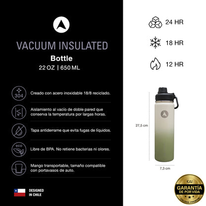 Botella insulada 650ml WILD MATCHA